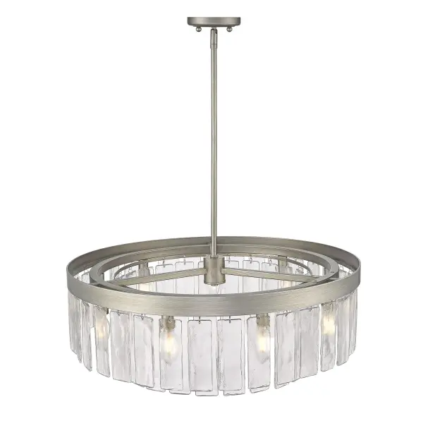 Golden Lighting Ciara 9-Light Chandelier in Peruvian Silver - Image 4