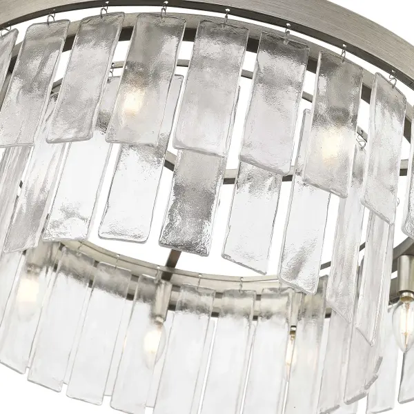 Golden Lighting Ciara 9-Light Chandelier in Peruvian Silver - Image 5