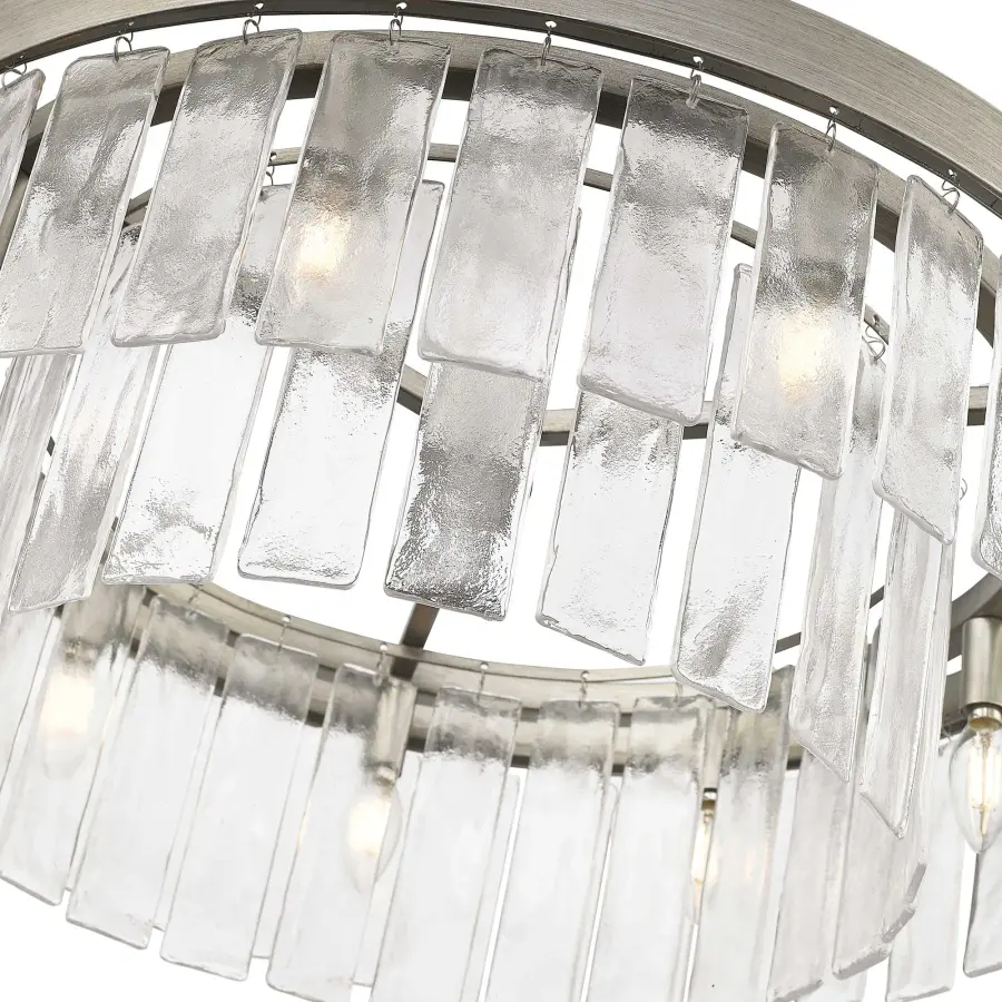 Golden Lighting Ciara 9-Light Chandelier in Peruvian Silver - Image 5