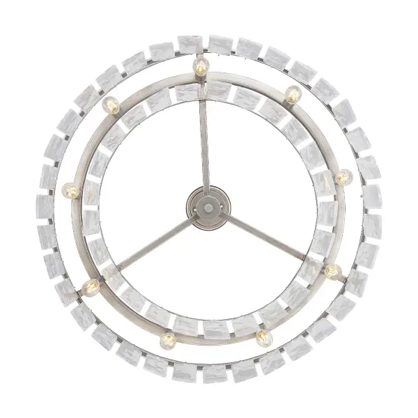 Golden Lighting Ciara 9-Light Chandelier in Peruvian Silver - Image 7