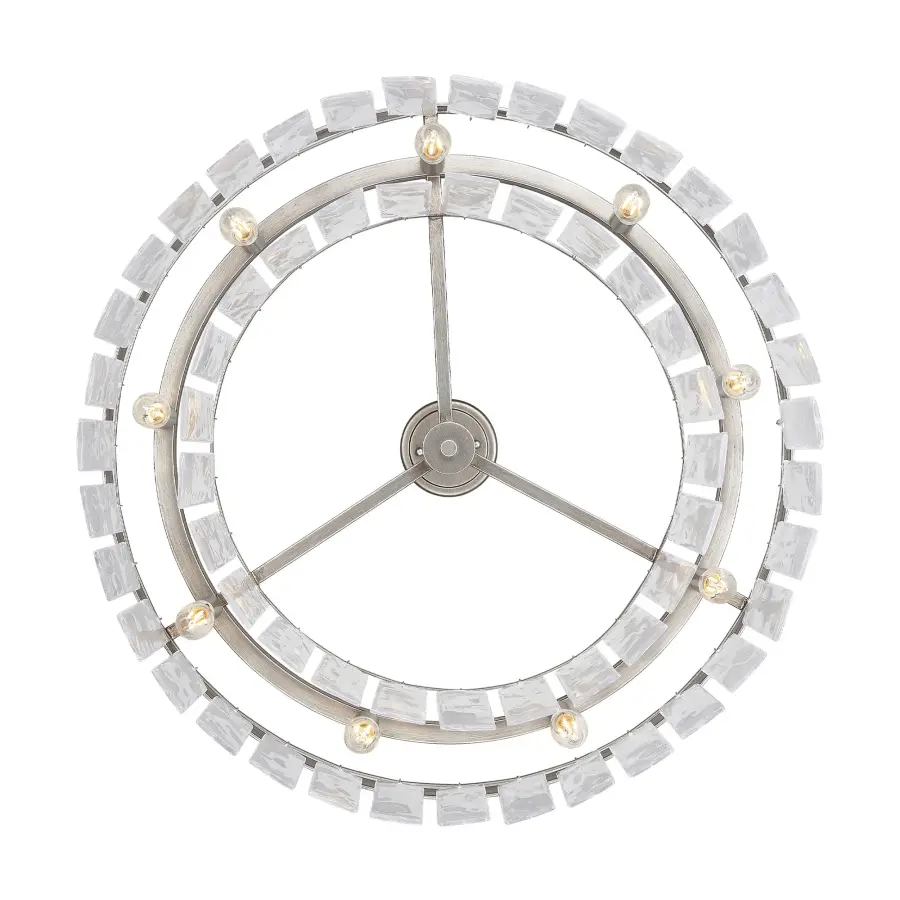 Golden Lighting Ciara 9-Light Chandelier in Peruvian Silver - Image 7