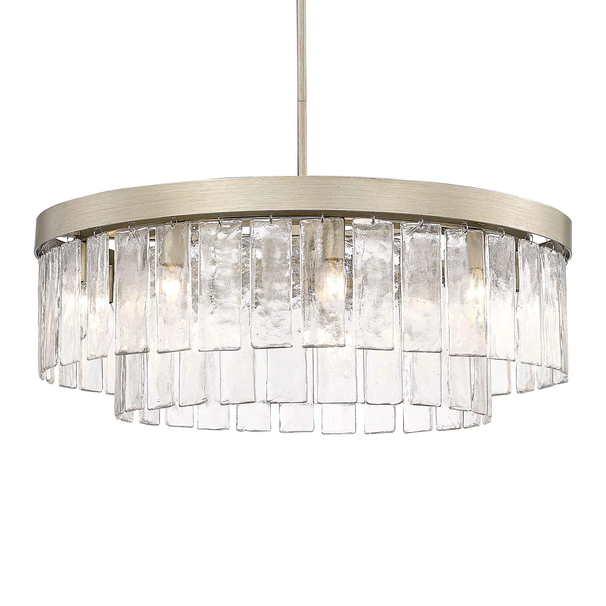 Golden Lighting Ciara 9-Light Chandelier in White Gold