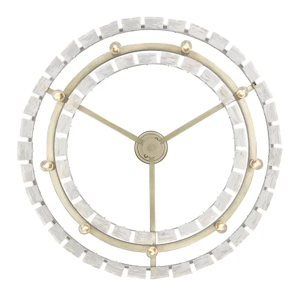 Golden Lighting Ciara 9-Light Chandelier in White Gold - Image 4