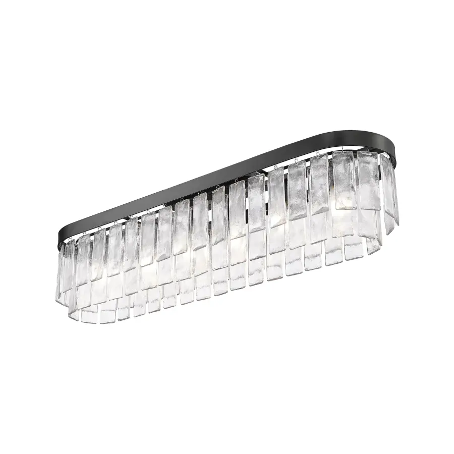 Striking Contemporary Flush Mount Perfect for Low Ceilings - Image 1