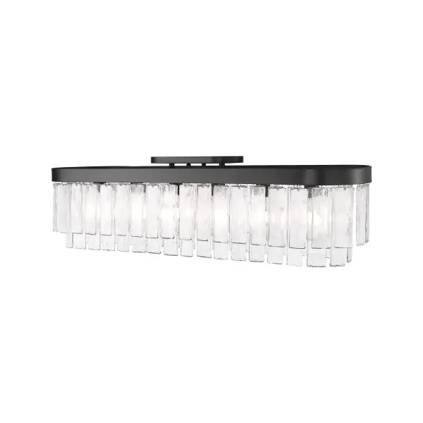 Golden Lighting Ciara 6-Light Flush Mount in Matte Black - Image 3