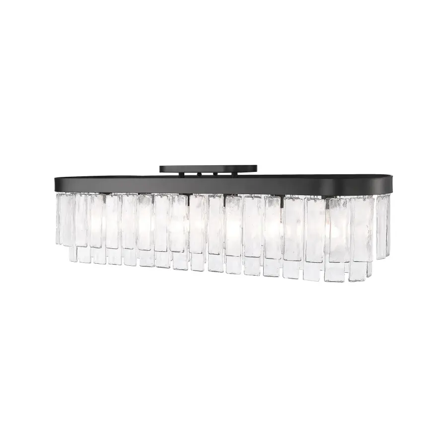 Golden Lighting Ciara 6-Light Flush Mount in Matte Black - Image 3
