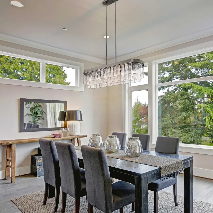 Ciara Six Light Linear Pendant in Matte Black - Image 8