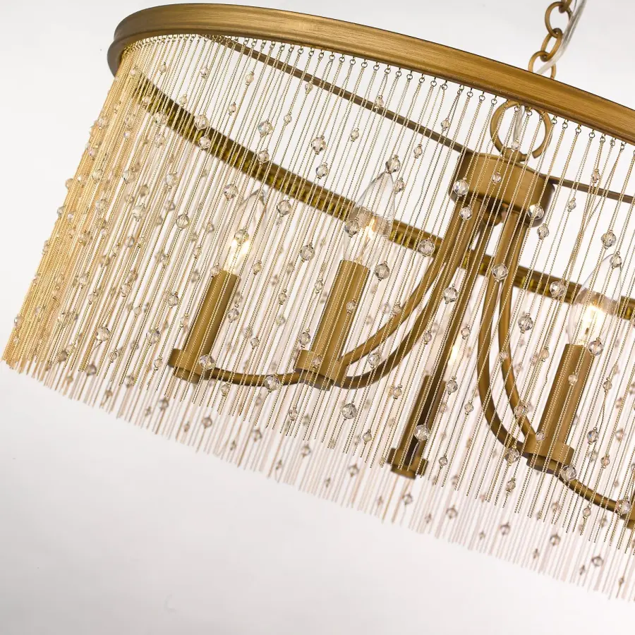 Golden Lighting Marilyn 5-Light Chandelier in Peruvian Gold - Image 5