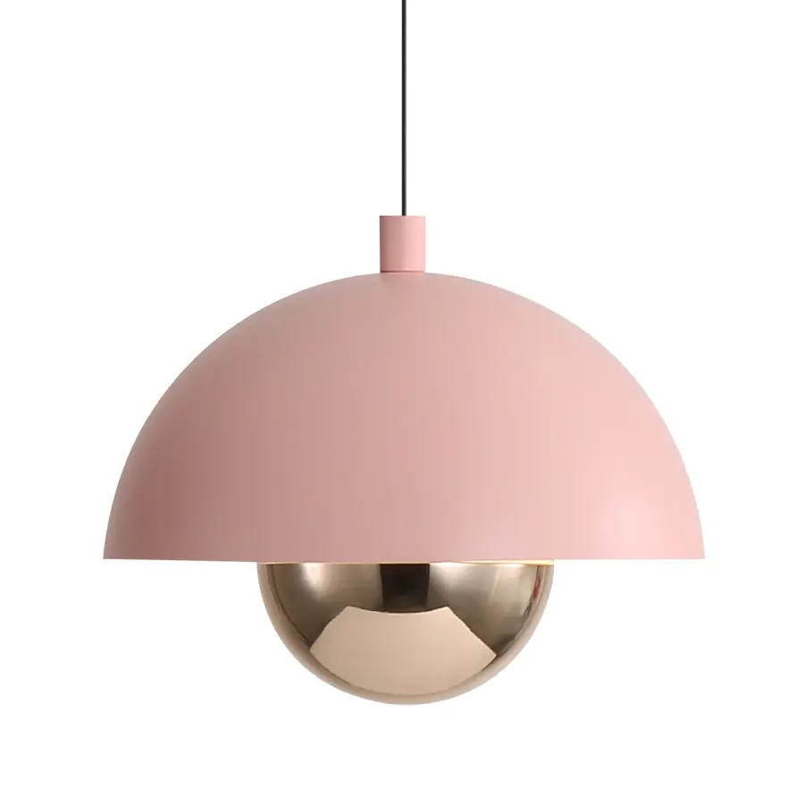 Vintra LED Pendant in Dusty Rose - Image 1