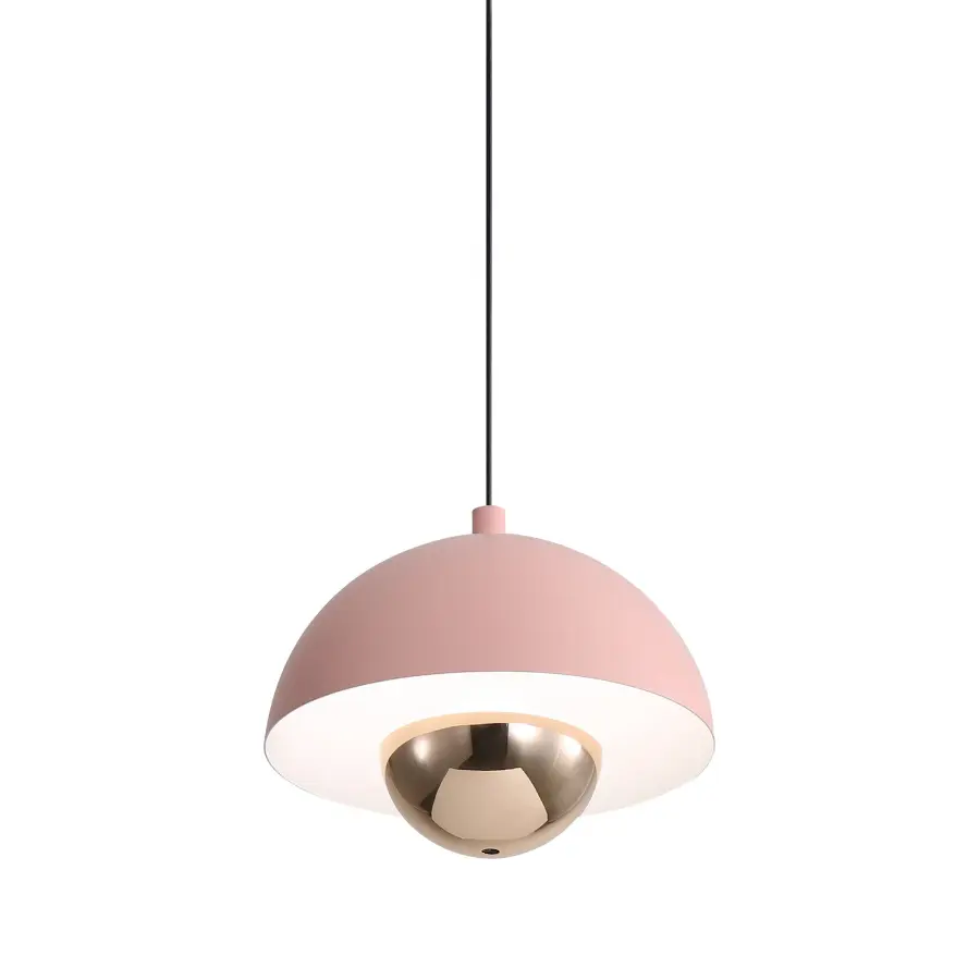 Vintra LED Pendant in Dusty Rose - Image 3