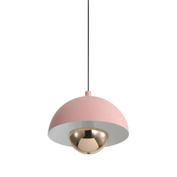 Vintra LED Pendant in Dusty Rose - Image 4