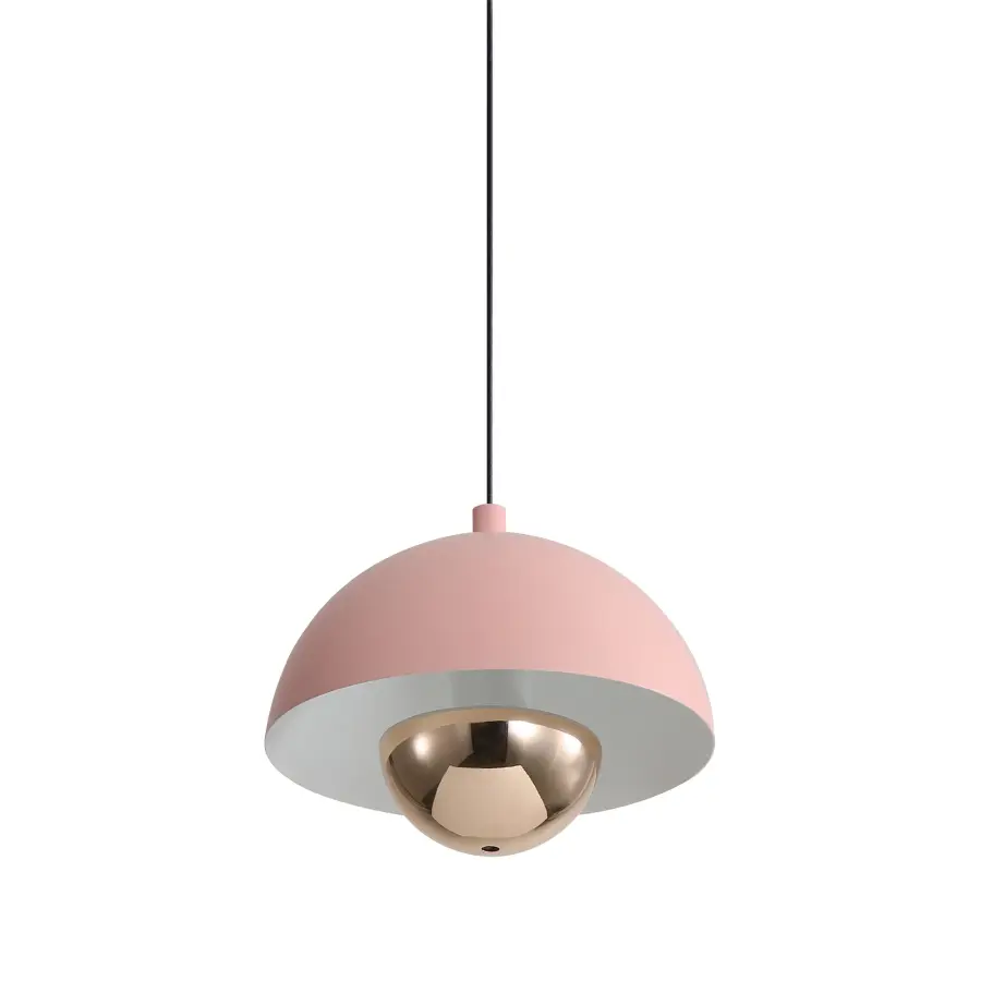 Vintra LED Pendant in Dusty Rose - Image 4