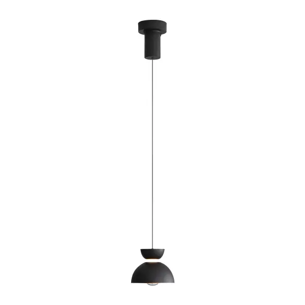 Bring contemporary sophistication into your home with the Wry Lighting Vintra Integrated LED Pendant in Sand Black. Featuring a metal shade and a Sand Black frame, it establishes a stylish and inviting atmosphere. The classic Polished Chrome finish adds a sleek and refined touch, ensuring a high-shine gleam that enhances your decor while offering practicality. This durable finish is designed for easy maintenance, complementing both modern and traditional spaces effortlessly. Suitable for kitchens, dining areas, and entryways, this pendant is damp location rated, ideal for spaces with occasional moisture. Installation is hassle-free with its sloped-ceiling compatibility, and you can easily adjust the height from 59 to 120 inches for a customized look. Overall dimensions are 7.13"W x 6"H x 7.13"D, featuring integrated LED technology that produces 277 lumens of energy-efficient illumination, adjustable from 3000K to 6000K for varying light preferences. Enhance your home with this exquisite pendant that seamlessly marries quality and aesthetics, showcasing the craftsmanship of Wry Lighting. Collection: Vintra Finish: Sand Black Glass: Chrome Width: 7.13" Height: 6.00" Weight: 2.71 lb Extension from Wall: 7.13" Canopy: 4.75"W x 4.75"H x 5.5"D Bulbs Included Number of Bulbs: 1 Maximum Wattage: 7.00 W Bulb Type: Panel Light Source: LED Dimmable Voltage: 120.00 V Country of Origin: China Safety Listing: ETL LED Manufacturer Warranty: 5 Year Limited - alternate view