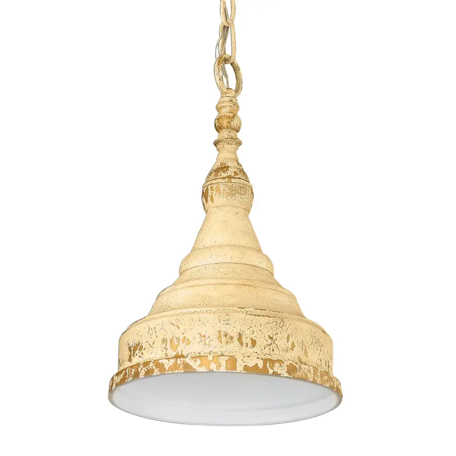 Wellsly One Light Pendant in Aged Tuscan Stone - Image 3