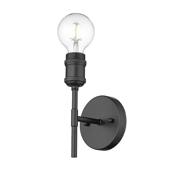 Axel One Light Wall Sconce in Matte Black - Image 5
