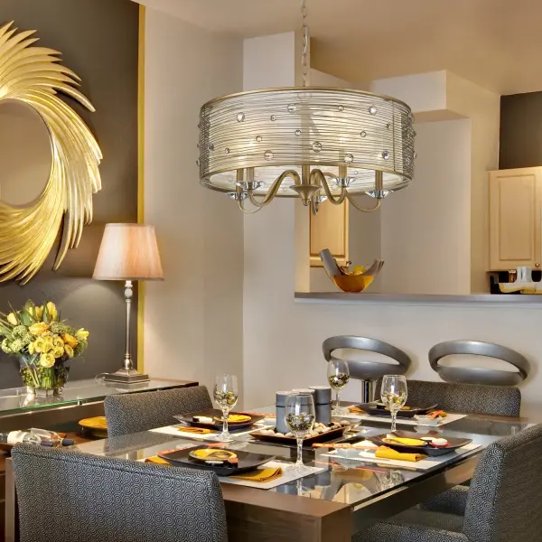 Golden Lighting Joia 5-Light Chandelier in Peruvian Gold - Image 5
