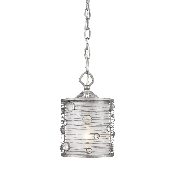 Golden Lighting Joia 1-Light Pendant in Peruvian Silver - Image 3