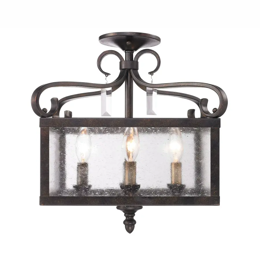 Valencia Four Light Pendant in Fired Bronze - Image 2
