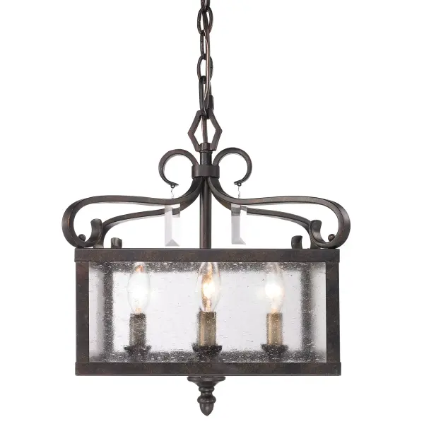 Valencia Four Light Pendant in Fired Bronze - Image 3