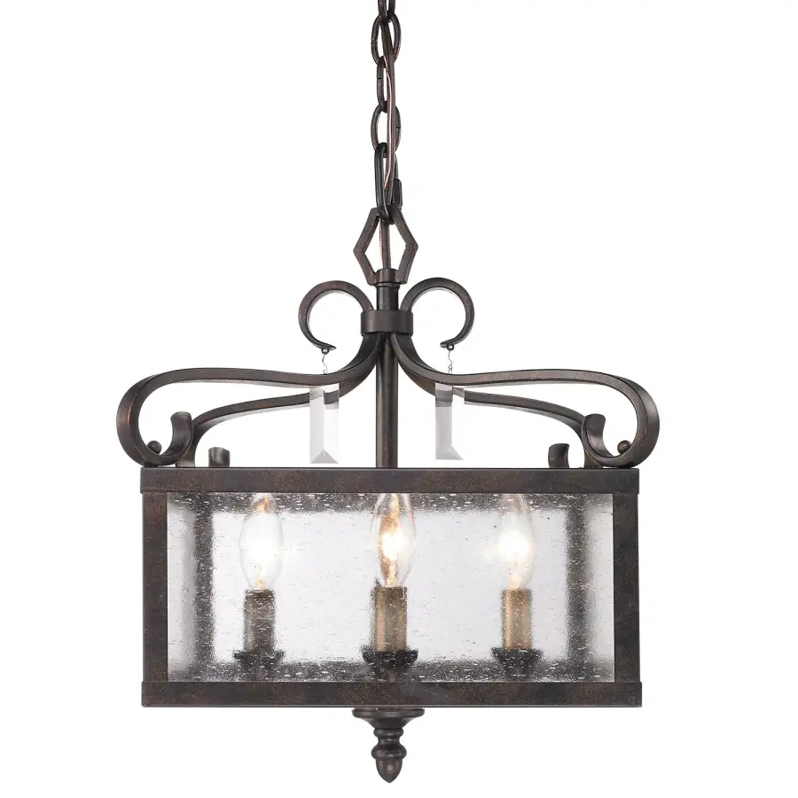 Valencia Four Light Pendant in Fired Bronze - Image 3