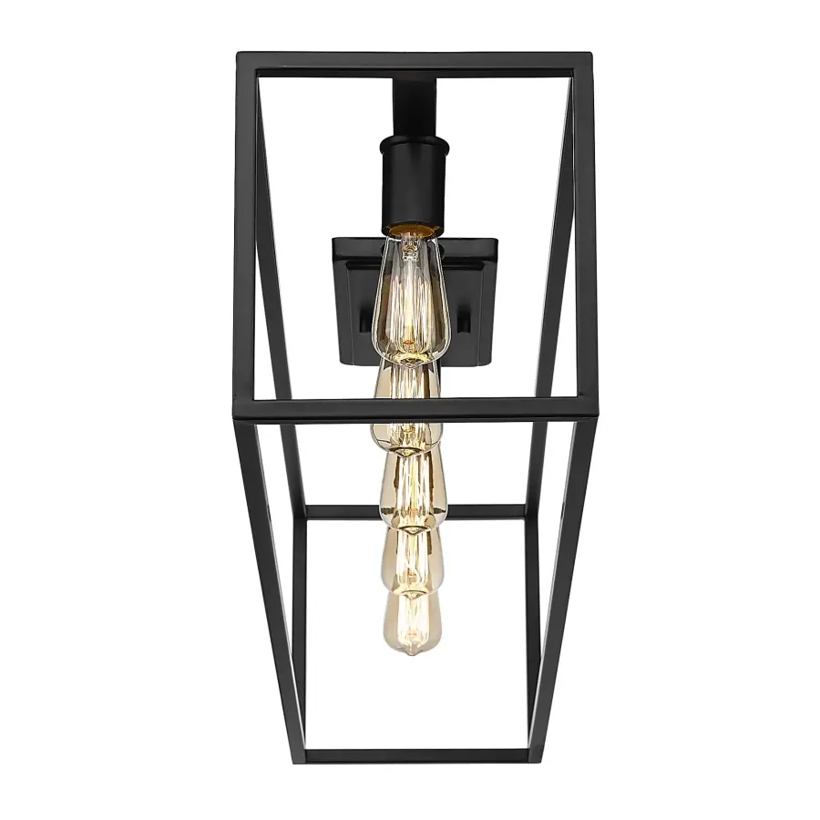 Golden Lighting Wesson 5-Light Flush Mount in Matte Black - Image 3