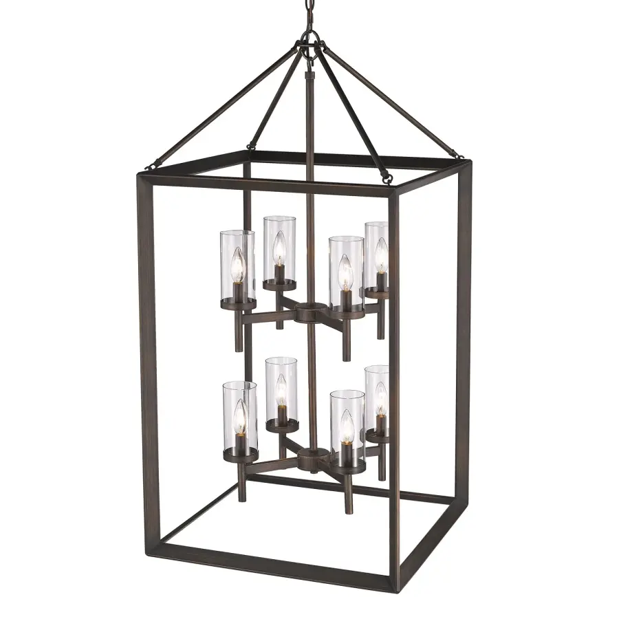 Golden Lighting Smyth 8-Light Pendant in Gunmetal Bronze - Image 2