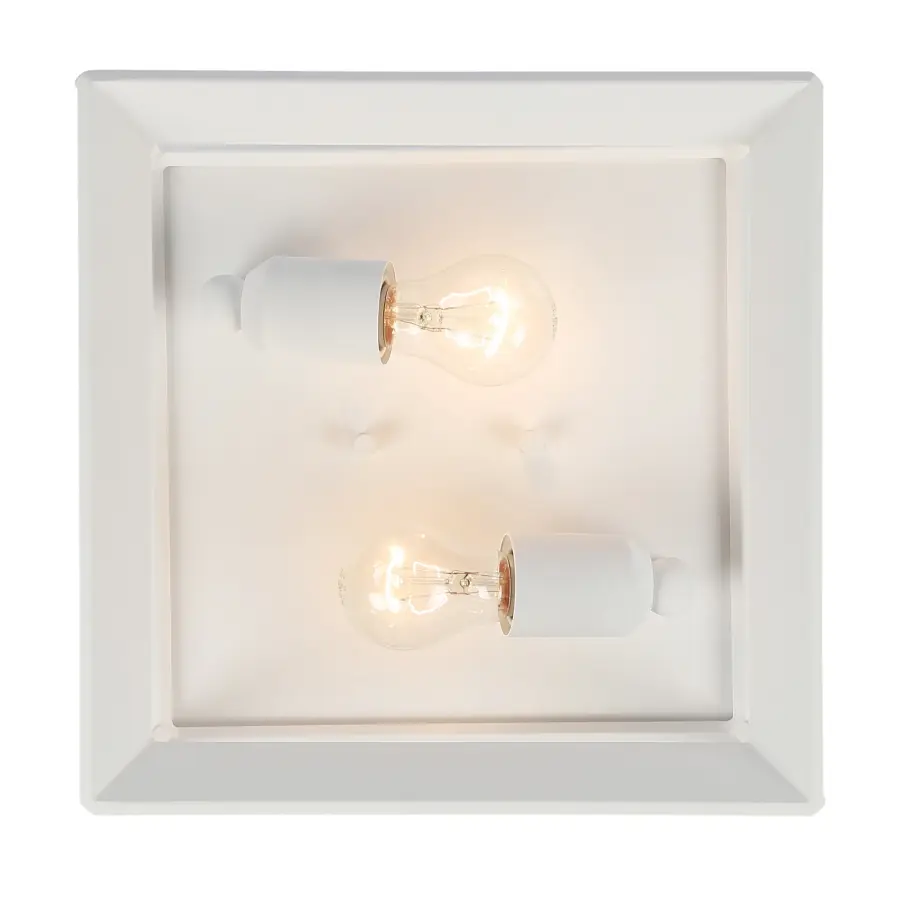 Golden Lighting Smyth 2-Light Flush Mount in Natural White - Image 3