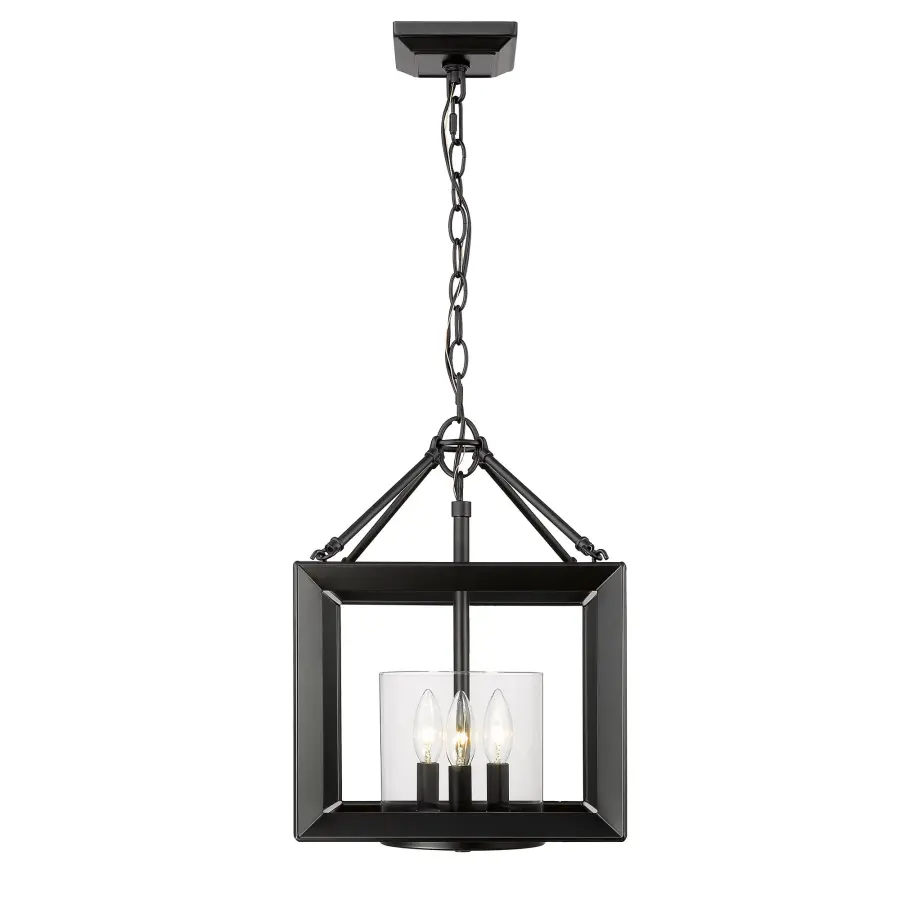 Golden Lighting Smyth 3-Light Chandelier in Matte Black - Image 2