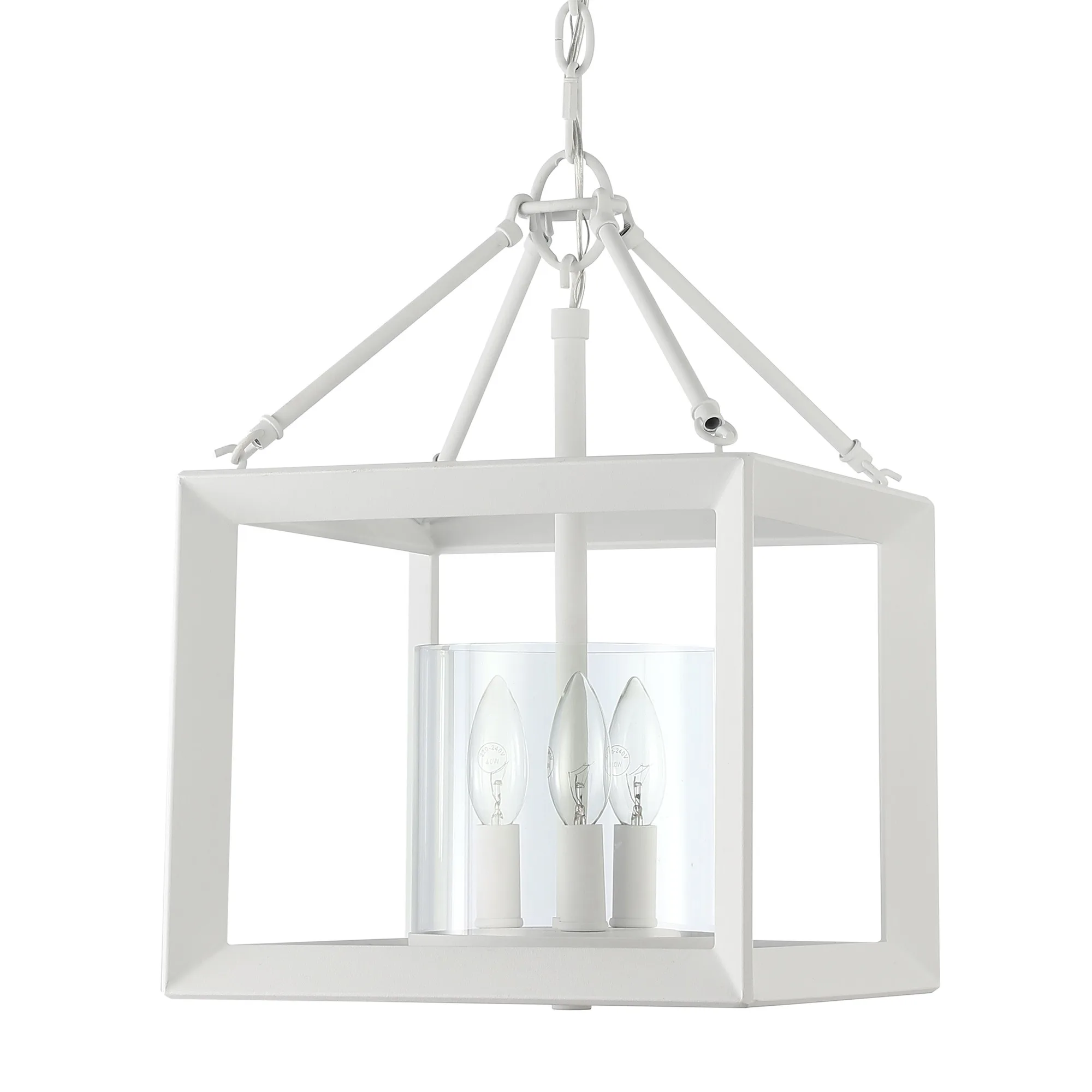 Golden Lighting Smyth 3-Light Chandelier in Natural White