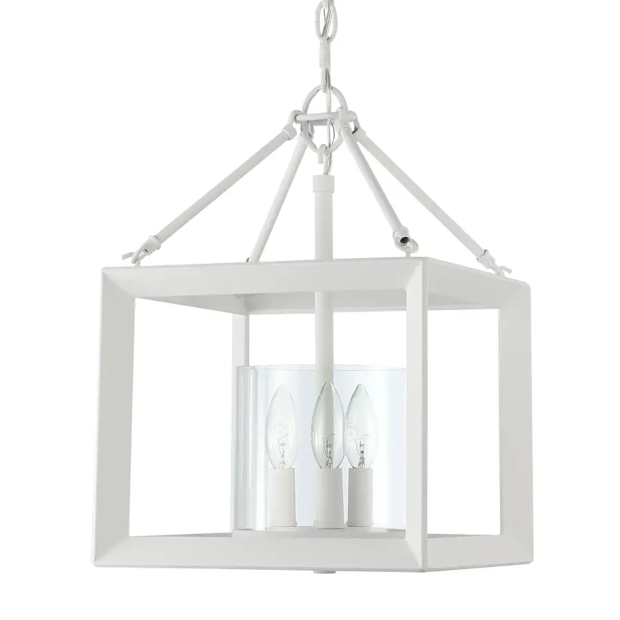 Golden Lighting Smyth 3-Light Chandelier in Natural White - Image 1