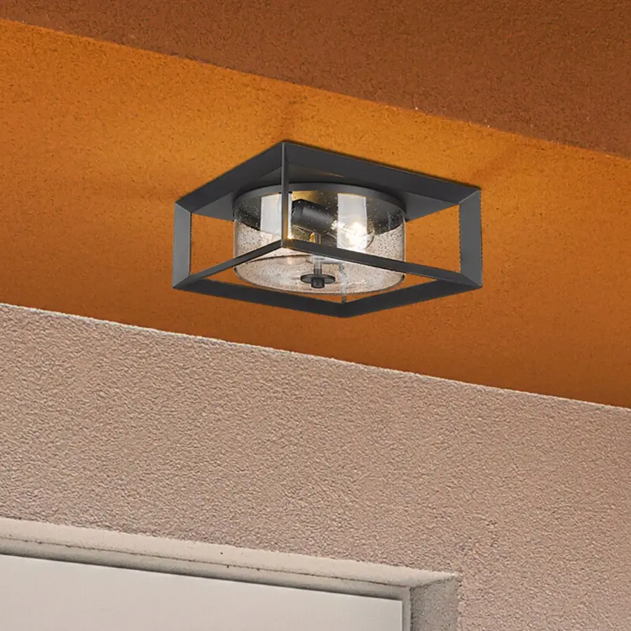 Golden Lighting Smyth 2-Light Outdoor Flush Mount - Image 3