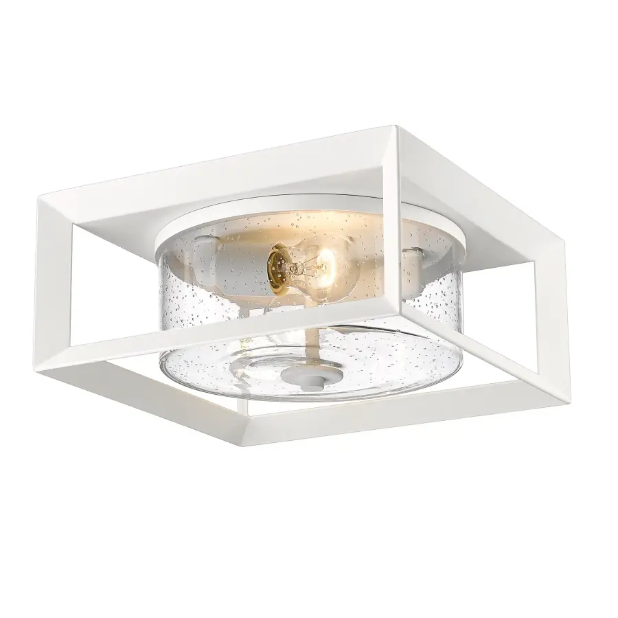 Golden Lighting Smyth 2-Light Outdoor Ceiling Light in Natural White - Image 1