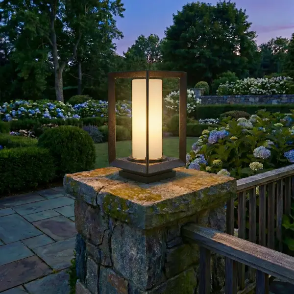 Golden Lighting Smyth Outdoor Pier Mount in Natural Black - Image 4