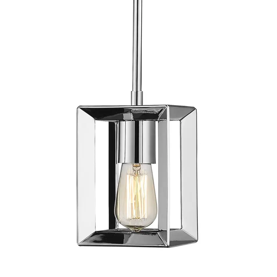 Golden Lighting Smyth 1-Light Pendant in Chrome - Image 1