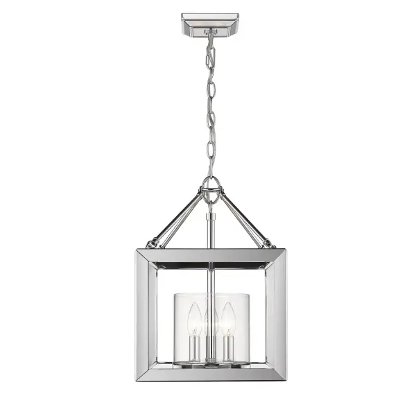 Smyth 3-Light Semi-Flush Mount in Chrome - Image 3