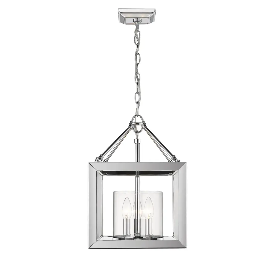 Smyth 3-Light Semi-Flush Mount in Chrome - Image 3