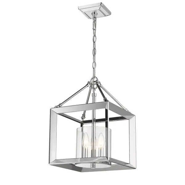 Smyth 3-Light Semi-Flush Mount in Chrome - Image 4