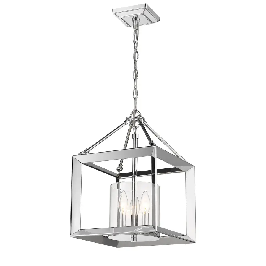Smyth 3-Light Semi-Flush Mount in Chrome - Image 4