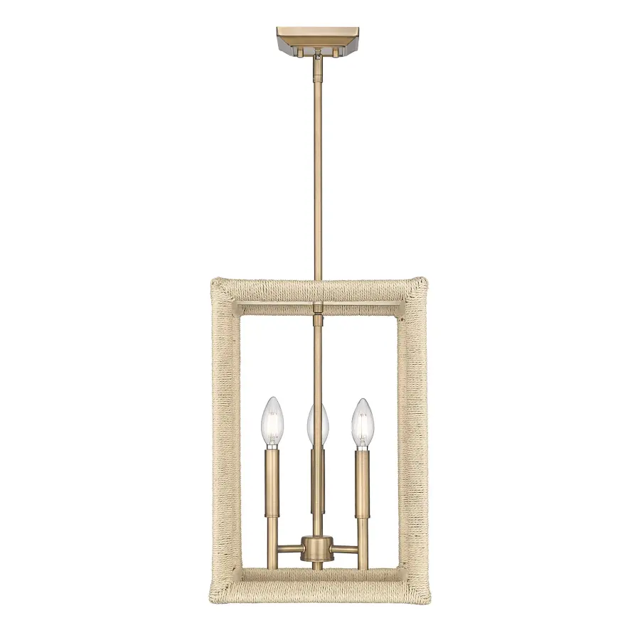 Kimber Three Light Pendant in Modern Brass - Image 2