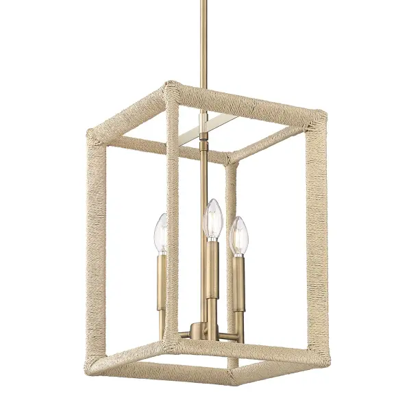 Kimber Three Light Pendant in Modern Brass - Image 3