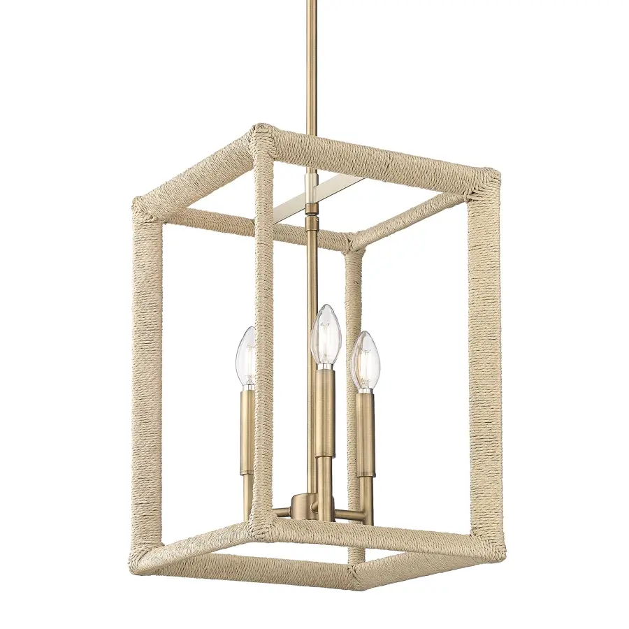 Kimber Three Light Pendant in Modern Brass - Image 3