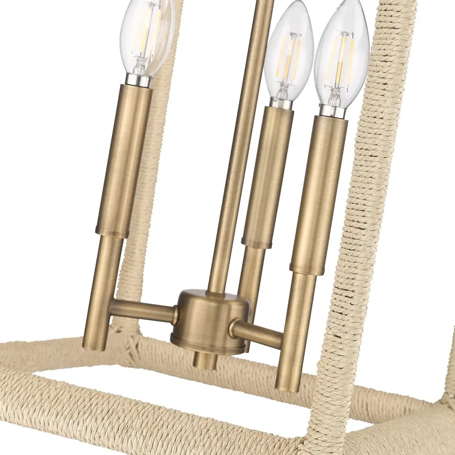 Kimber Three Light Pendant in Modern Brass - Image 4