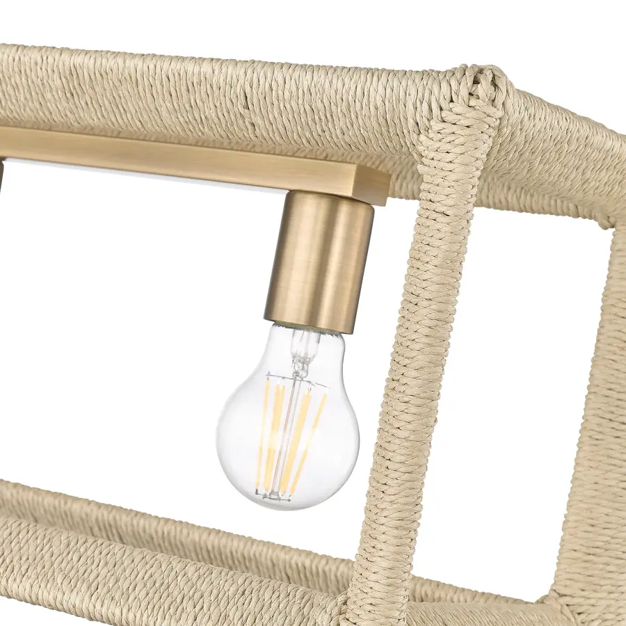 Kimber Five Light Linear Pendant in Modern Brass - Image 4