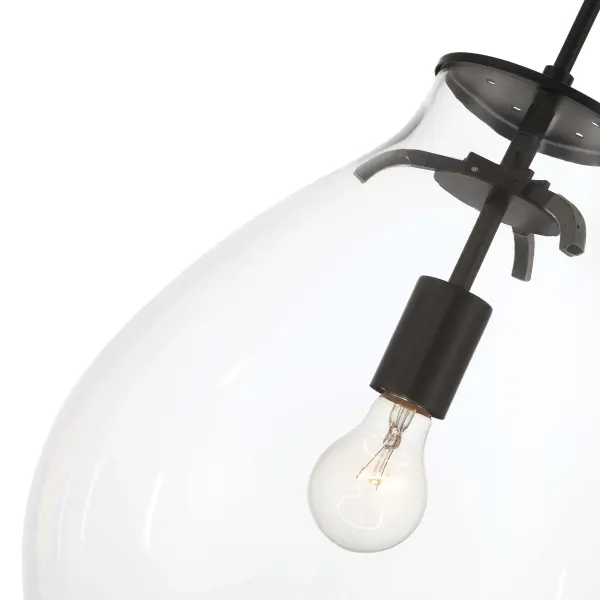 Drop One Light Pendant in Matte Black - Image 3