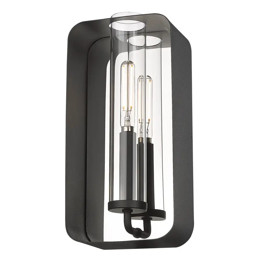 Skye One Light Wall Sconce in Natural Black - Image 1