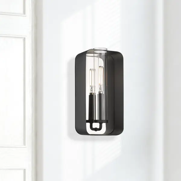Skye One Light Wall Sconce in Natural Black - Image 5