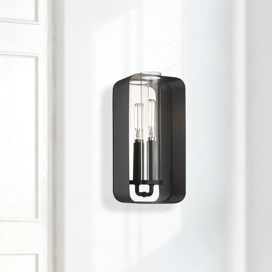 Skye One Light Wall Sconce in Natural Black - Image 5