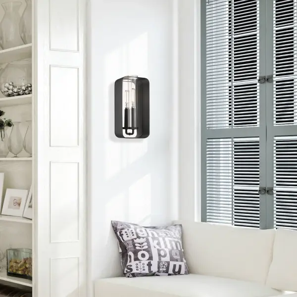 Skye One Light Wall Sconce in Natural Black - Image 6
