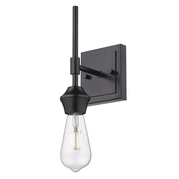 Golden Lighting Ormond 1-Light Vanity in Matte Black - Image 4