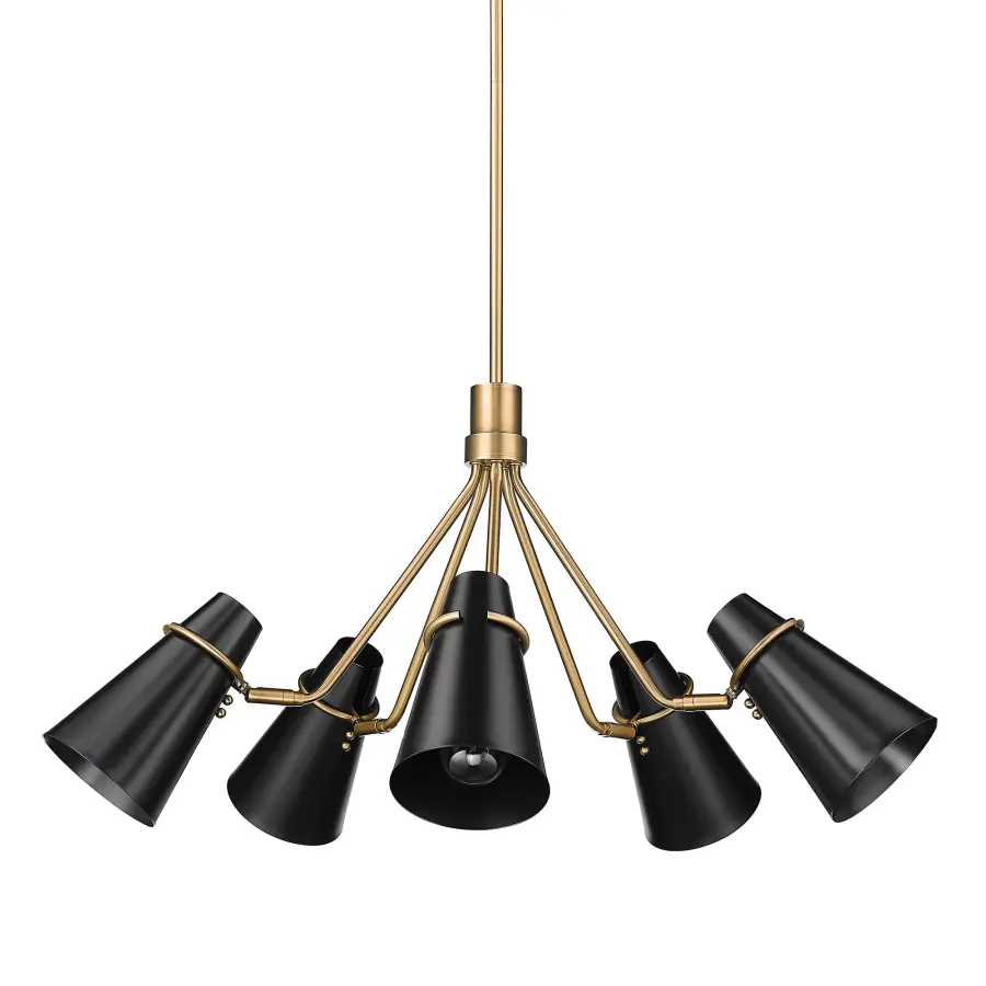 Golden Lighting Reeva 5-Light Chandelier - Image 3